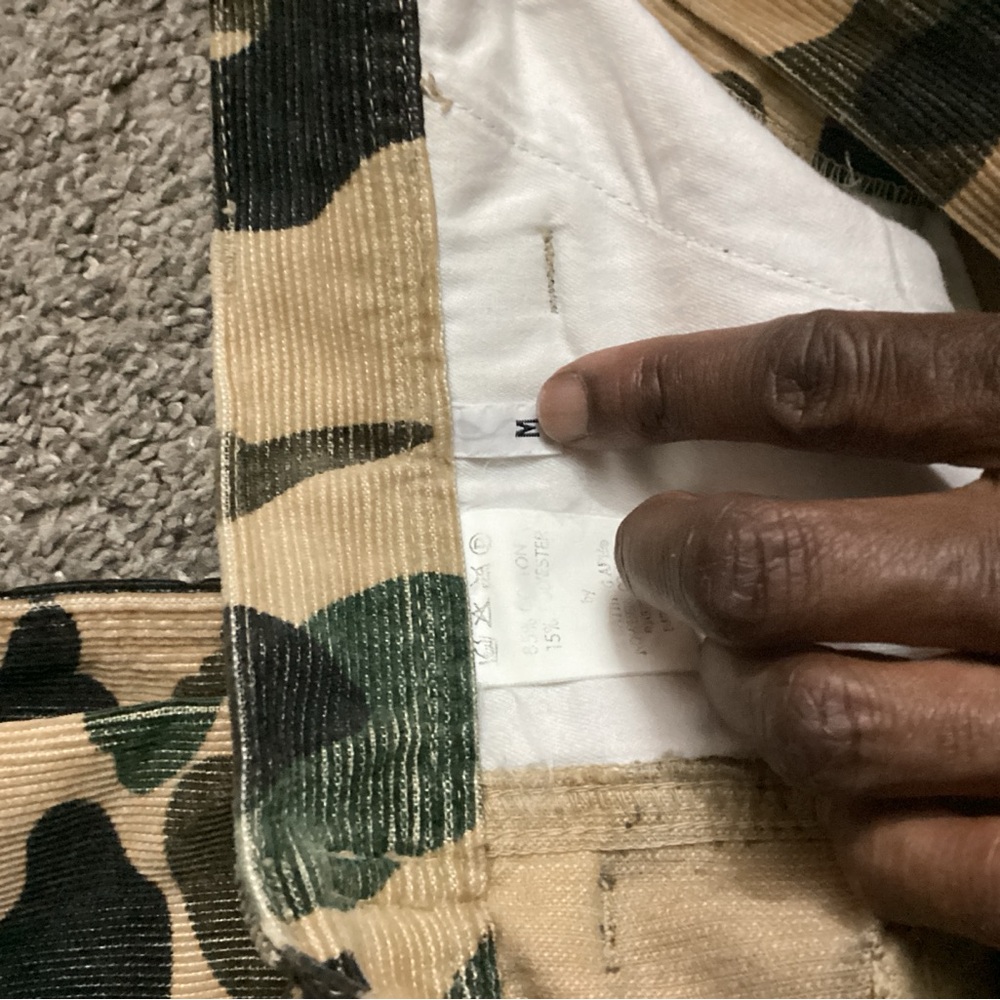bape yellow cargo sz 31 x 32 corduroy - Picture 7 of 8